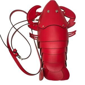 Kate Spade Lobster Purse Love Shack Red with Strap Crossbody Novelty